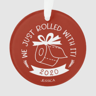 Wir rollten gerade mit ihm lustige Weihnachten aus Ornament