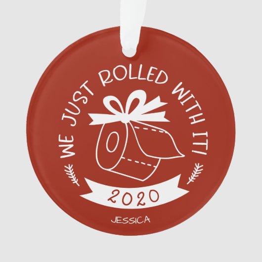 Wir rollten gerade mit ihm lustige Weihnachten aus Ornament (Vorderseite)