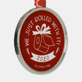 Wir rollten gerade mit ihm lustige Weihnachten aus Ornament Aus Metall (Rechts)