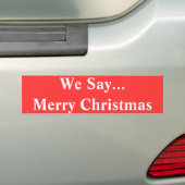 Wir sagen… frohe Weihnachten Autoaufkleber (Auf Auto)