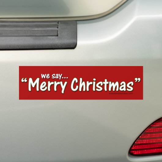 Wir sagen frohe Weihnachten Autoaufkleber (Auf Auto)