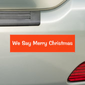 Wir sagen frohe Weihnachten Autoaufkleber (Auf Auto)