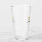 Wir sagen immer noch Partner Name Datum Champagner Glas (Links)