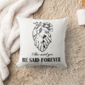 Wir sagten Forever Pillow - Paare Geschenk Kissen (Decke)
