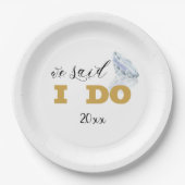 Wir sagten, ich mache Plattendesign Pappteller (Vorderseite)