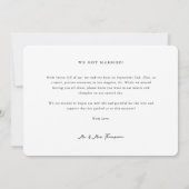 Wir sagten ja Boho Budget Wedding Foto Virtual Ankündigung (Rückseite)