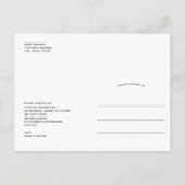 Wir sagten ja, das moderne Arch Simple Foto Ankündigungspostkarte (Rückseite)