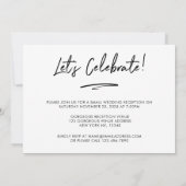 Wir sagten ja, Foto Hochzeit Einladung (Rückseite)