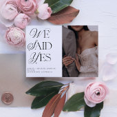 Wir sagten ja, Foto Hochzeit QR-Code Einladung