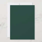 Wir sagten ja Minimal Chic Moderne Hochzeit Save The Date (Rückseite)