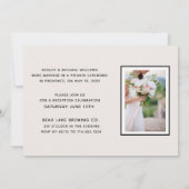 WIR SAGTEN JA | Nur Blush + Gold Foto Empfang Einladung (Rückseite)