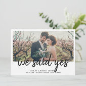 WIR SAGTEN JA | Nur für Eloption 4 Foto Empfang Einladung (Stehend Vorderseite)