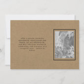 Wir sagten ja rustikales Foto Hochzeitsankündigung Einladung (Rückseite)