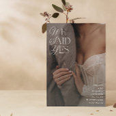 Wir sagten ja, White Overlay Empfang nur 2 Foto Einladung