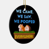 Wir sahen Guinea Schweinefleisch Mama Vater Tiere Keramik Ornament (Rechts)