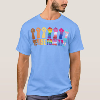 Wir sammeln schwarzen Stolz BLM LGBT aufgehäuft  T-Shirt