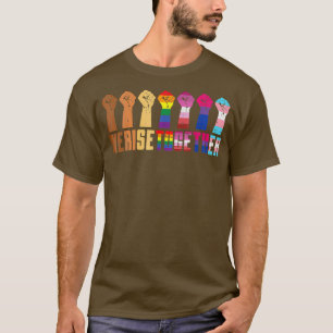 Wir sammeln schwarzen Stolz BLM LGBT aufgehäuft T-Shirt