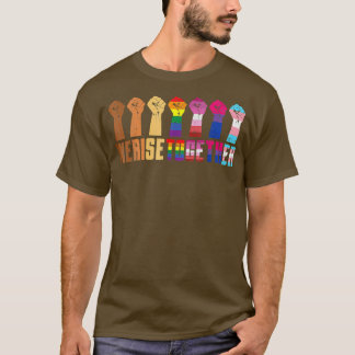 Wir sammeln schwarzen Stolz BLM LGBT aufgehäuft T-Shirt