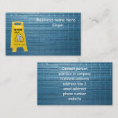 Wir sauberen und vermieten tragbare Toiletten gelb Visitenkarte (Vorne/Hinten)