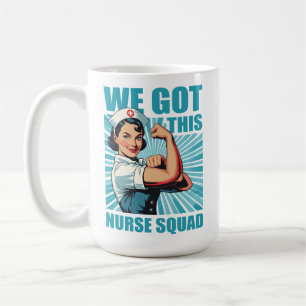 Wir schaffen das Nurse Squad Retro Vintage Medizin Kaffeetasse