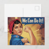 Wir schaffen das postkarte (Vorne/Hinten)