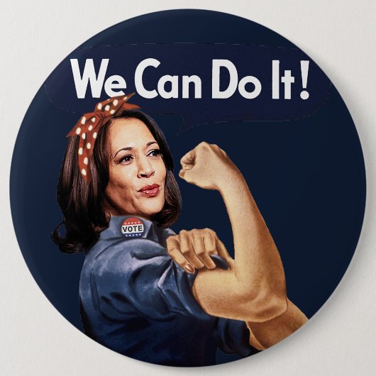 Wir schaffen es - Kamala 2024 BUTTON (Vorderseite)
