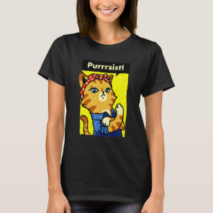 Wir schaffen es Katze Frauenmarsch Katzenlady T-Shirt