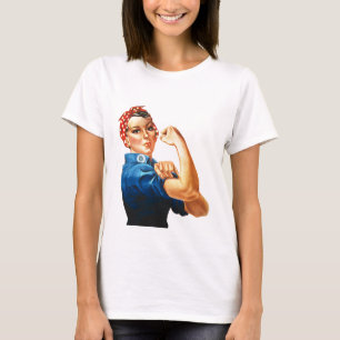 Wir schaffen es, Rosie die Nieterin Frauenpower T-Shirt