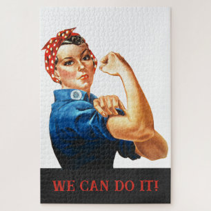 Wir schaffen es Rosie die Nieterin Frauenpower WWI Puzzle