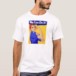 Wir schaffen es! Rosie The Riveter WWII Poster T-Shirt