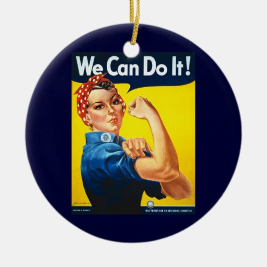 Wir Schaffen Es Schmuck Keramik Ornament (Vorne)
