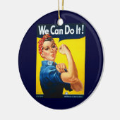 Wir Schaffen Es Schmuck Keramik Ornament (Links)