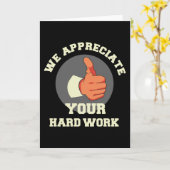 Wir schätzen Ihre harte Arbeit Karte (Gelbe Blume)