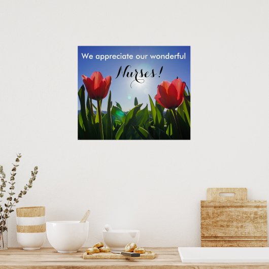 Wir schätzen unsere wunderbaren Nurses-Plakate-Dru Poster (Küche)