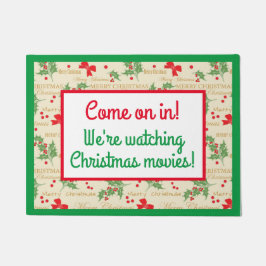 Wir schauen Weihnachtsfilme an! Fußmatte