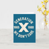 Wir scheißen auf Generation X Karte (Gelbe Blume)