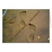 Wir schicken Sand nicht Schnee - Fußabdrücke im Sa (Vorderseite (Horizontal))
