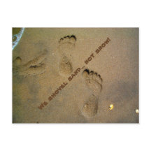 Wir schicken Sand nicht Schnee - Fußabdrücke im Sa