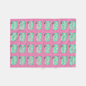 "Wir schlafen gerne herum" Camper Spaß Fleecedecke (Vorderseite (Horizontal))