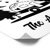 Wir schlafen um das sonnige Camping RV Poster (Ecke)