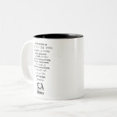 "Wir schließen nicht" LA Zeit-Kaffee-Tasse Zweifarbige Tasse (Vorderseite Links)