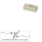 Wir schreiben das Hochzeitsdatum Gummistempel (Stempel)
