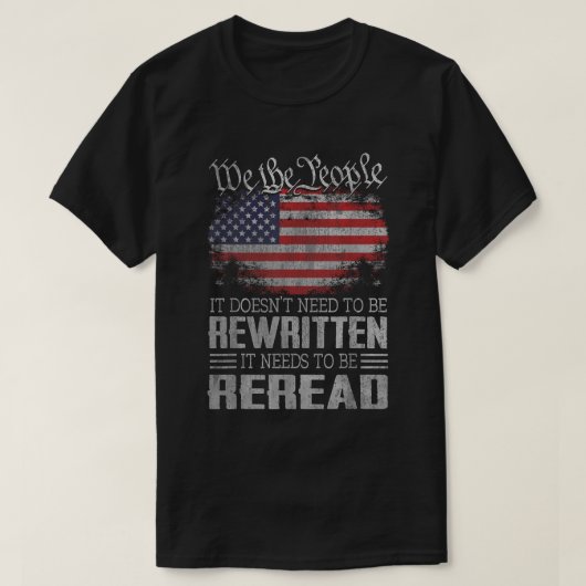 Wir schreiben in der US-Verfassung T-Shirt (Design vorne)