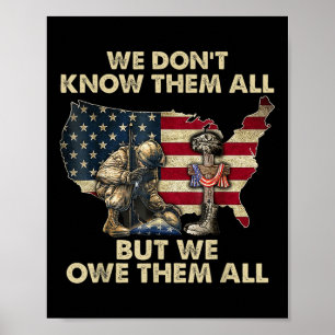 Wir schulden ihnen alle Patrioten Veteranen Day Me Poster