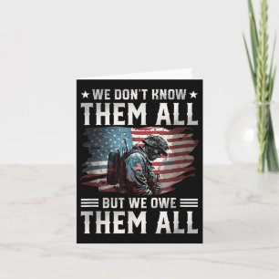 Wir schulden sie alle mit dem Tag der amerikanisch Karte