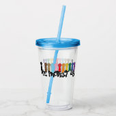 Wir schützen uns acryltrinkbecher (Rückseite)