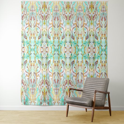 "Wir schwimmen in der Sonne" - Kunstband Wandteppich (Beispiel)