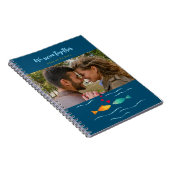 Wir schwimmen zusammen ein paar individuelle Fotos Notizblock (Rechte Seite)