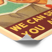 Wir sehen, dass du ein Idiot bist Poster (Ecke)