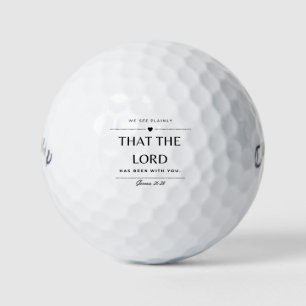 "Wir sehen deutlich, dass der Herr mit dir gewesen Golfball